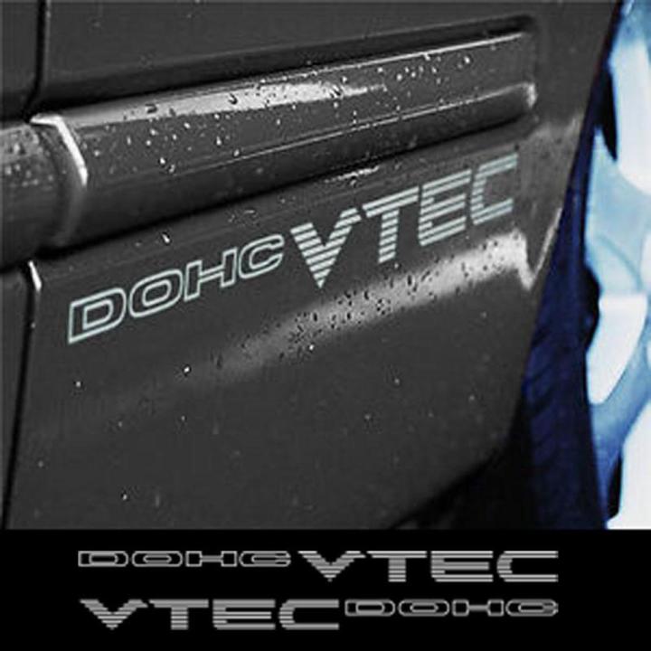 2 PCS SIDE DOOR DOHC VTEC STICKER FOR HONDA CIVIC 95-2000