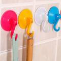 Extra Strong Plastic Bathroom Shower Bag Suction Cup Hooks Coats Towels Caps Hooks Holder. 