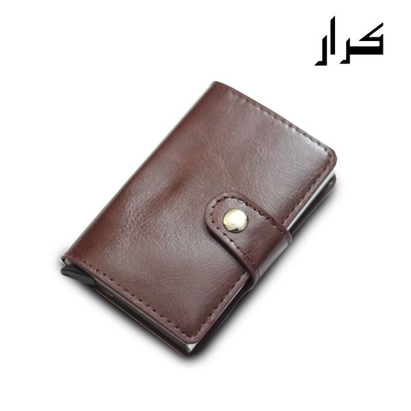 Karar's PU Leather Wallet For Men & Pop Up Card Holder with Strap