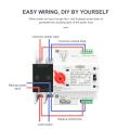 Original Tomzn Dual Power Automatic Transfer Switch ATS Electrical Selector Switches High Power Pure Silver Connector 2 POLE 4 POLE 100A 125A 63A Generator Changeover ON OFF Panel Circuit Board ATS Card Solar Inverter Switch Relay Timer Wapda  Selector. 