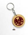 avengers shild wood keychains. 