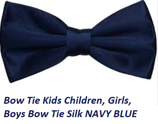 Bow%20Tie%20Kids%20Children,%20Girls,%20Boys%20Bow%20Tie%20Silk%20NAVY%20BLUE%20-%20Image%202