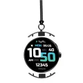 Faster Nerv 4 Pro Smart Watch 3-in-1 metallic Silicon Strap and locket 1.43-Inch AMOLED Display Smartwatch with 7-10 Days Battery, Stylish Zinc Alloy Chain Locket, Smart Watch for Men and Women, Golden. 