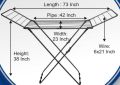 Folding Cloth Dryer Stand - Silver. 
