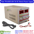 Titan TN 605D 60V 5A Adjustable DC Regulated Power Supply with LED Display, Overload Protection & Dual Knobs Control by Electrica. 