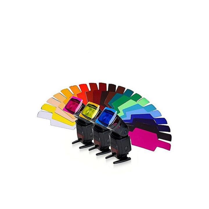 Flash Diffuser Color Gels 20x For DLSR Flash Canon Nikon Yongnuo RT Apkina Shanny