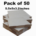 White Packing Boxes for E-Commerce - Packing Material-Gift Boxes(Size 5x5.5x3.2 Inch) Small. 