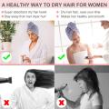 Microfiber Hair Towel Wrap  for Women with Gift Box,Quick Magic Hair Dry, Super Absorbent Quick Dry Hair Turban for Curly Long Hair Drying Towels Multicolor. 