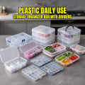 Plastic Organizers for daily use Storage Box with Dividers and Multiple Compartments | Stackable PVC Organizer for Jewelry, Earings, Rings & Small Accessories. 