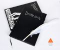 Death Note Notebook Deathnote Notebook Anime Set Leather Journal diary with free feather pen. 