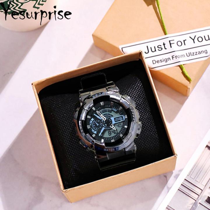 Yesurprise Men Electronic Watch Luxury Waterproof Multi-functional Luminous Sports Wrist Watch