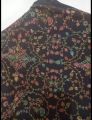 Black Pashmina Embroidered Stole. 