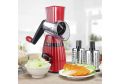 Stainless Steel Manual Vegetable Cutter Slicer Round Slicer Potato Cheese Chopper Blades Multifunctional Kitchen Gadgets Cutting Machine. 