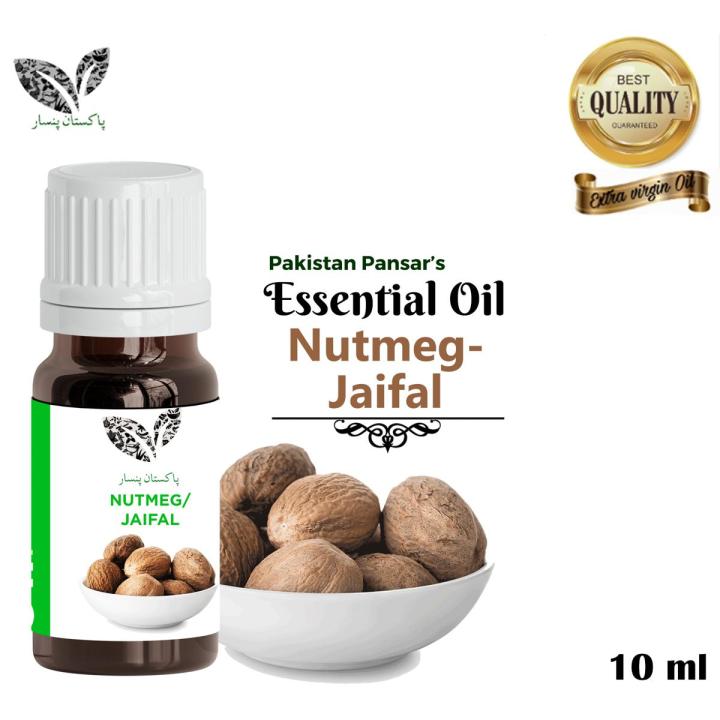 Nutmeg Aromatherapy Essential Oil -10 ml – Pakistan Pansar Nutmeg Aromatherapy Essential Oil 100% Pure & Natural – Undiluted
