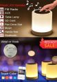 Smart Touch Lamp Portable Speaker Model CL-671 RGB Bluetooth Speaker Round Touch Lamp Speaker Size 5 Inch. 