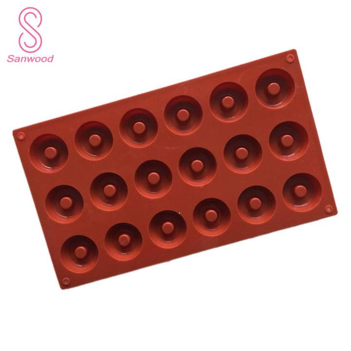 Chocolate Mold Heat-resistant 18 Cavities Doughnut Baking Mold Tray