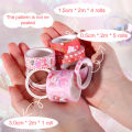 10Roll/Box Sanrio Kuromi Cinnamoroll Meloyd Tape Sticker Cute Cartoon Hello Kitty Handbook DIY Hot Stamping Stickers Kids Toys Qingyue. 