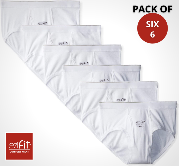 EziFit%20Pure%20Combed%20Cotton%20Fabric%20Underwear%20Briefs%20%20For%20Men%20(Pack%20of%20SIX%206)%20-%20Image%203