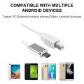USB Type B Midi Cable To Type C Connector, Adapter Cable, Piano Audio Cable. 