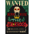 PinShang Kraft Paper Posters One Piece Luffy 1.5 Billion Bounty Wanted Posters Vintage Anime Wall Stickers. 