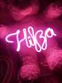 Customizable Neon Name Light Signboard - 4 Character Font, Studio, Home, Restaurant Lighting Enhancer. 