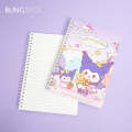 Sanrio Characters Gold Foiled Spiral - Notebook Journal. 