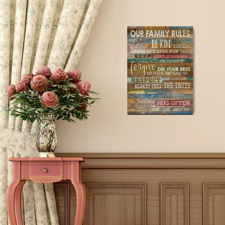 family%20Rules.%20wall%20art,%20home%20decor%20wooden%20hanging%20size%2012%20x%209%20inch%20-%20Image%205