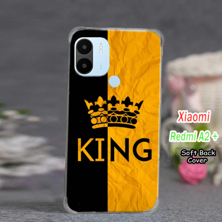 Xiaomi Redmi A2 Plus Back Cover - King Style Mobile Back Cover Pouch Airbag Case Anti Shockproof Phone Case