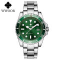 WWOOR brand fashion business, luxury, 30ATM waterproof, with date, quartz men's watch. 