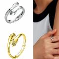 Loving Couple Hug Rings - Adjustable Retro Style For Men/Women - Silver/Golden Trendy New Arrival. 