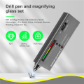 Diamond Tester Pen, High Accuracy Jewelry Tester+60X LED Magnifying. 