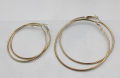 High quality  Pack of 2 hoop Earring Stylish baliyan Simple & unique for Women GirlS golden. 
