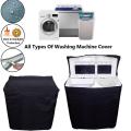 Machine Cover100% Waterproof TWIN TUB Washing Machine Cover -DOUBLE TUB Top Loader Automatic / Semi Auto All Brands Supported Durable Oxford Polyester - Washer and Dryer Covers for Sheds, Garages, Balcony 7KG-8KG-9KG-11KG-12KG-15KG washing machine cover d. 