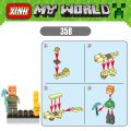 2in1 Custom LEGO MINECRAFT Mini Figures Story Mode Steve Alex Wither Golem. 