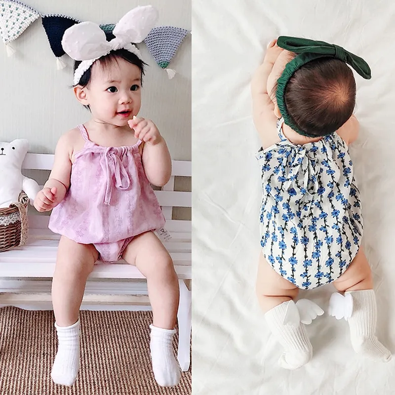 HOT Newborn Rompers Baby Girl Clothes Sleeveless Backless Summer Baby Girl Jumpsuit Casual Sunsuit Cute Cotton Outfits For 0 2Y Kids Daraz.pk