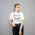 Summer Half Seleeve Printed Casual O_Neck T-Shirt For Girls And Women. 