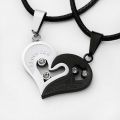 【wholesle668 Store】Pair Fashion Couple Necklace Jewelry Necklace Unisex Lovers Couples Jewelry Best Valentine's Gift. 