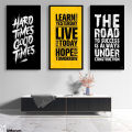 Set of 3 big size motivational quote frames for office Decor. 