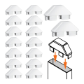 JDXHLAU 16 Pack White Vinyl Picket Fence Caps 7/8in X 3in Vinyl Picket Fence Caps Vinyl Fence Parts for Garden Fencing Outdoor. 