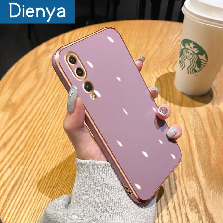dienya For Huawei P20 Pro Case Luxury Plating Side Edge Square Full Lens Camera Protection Silicone Casing Shockproof Soft Candy Color Back Cover