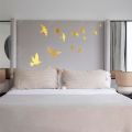 Golden Mirror Acrylic Birds Wall Decor Living room Sofa TV background decoration - Sigma Gift Center. 