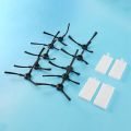 20Pcs Side Brush+8Pcs Filter Hepa for Ariete Briciola 2711 2712 2713 2717 ROBOT HOFER Cleaner Parts Accessories. 