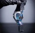 Arabic Aura Watch 2026 Black Modern Creative Design Waterproof Stainless Steel Chain Quartz Movement,,. 