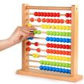 Classic Wooden Abacus 10 Rods Colorful 100 Beads Kids Baby Math Counting Games Educational Toy Preschool Learning Children's Toys. 