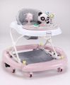 Babyhug 3 in 1 Activity Baby Walker Cum Rocker for Kids with Ajustable Height & Canopy and Parent Control Push Handle Footmat Music & Light- Pink. 