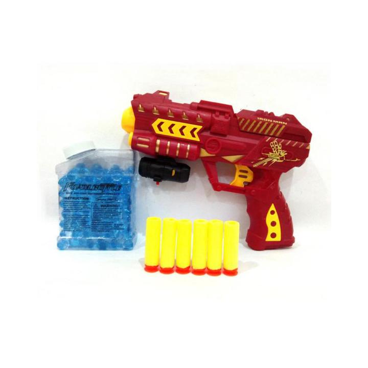 Avengers: Iron Man Water ball & Nerf Dart shooter toy- 2 in 1
