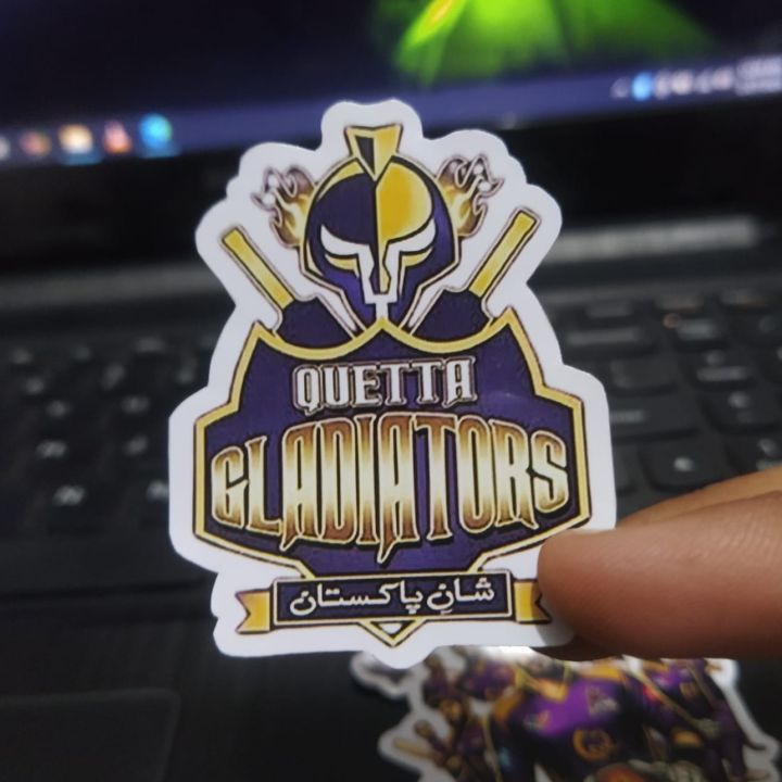 25pcs CRICKET PAKISTAN sticker pack for all sports fan psl quetta purple power ideal for journals bags laptops