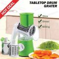 Vegetable Slicer and Cutting Manual Machine | Multifunctional Kitchen Machine | 6 in 1 Vegetable Cutter Machine For Potato Onion Carrot Manual Cutting Machine | Drum Grater  Manual Vegetable Cutter Slicer Kitchen. 