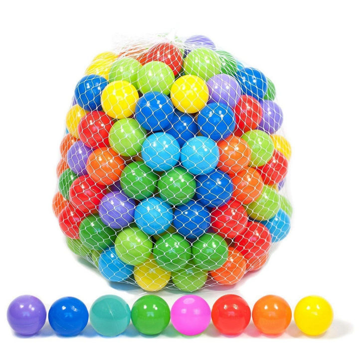 Pack Of 100 Soft Plastic Tent Balls Colorful & Shining Balls