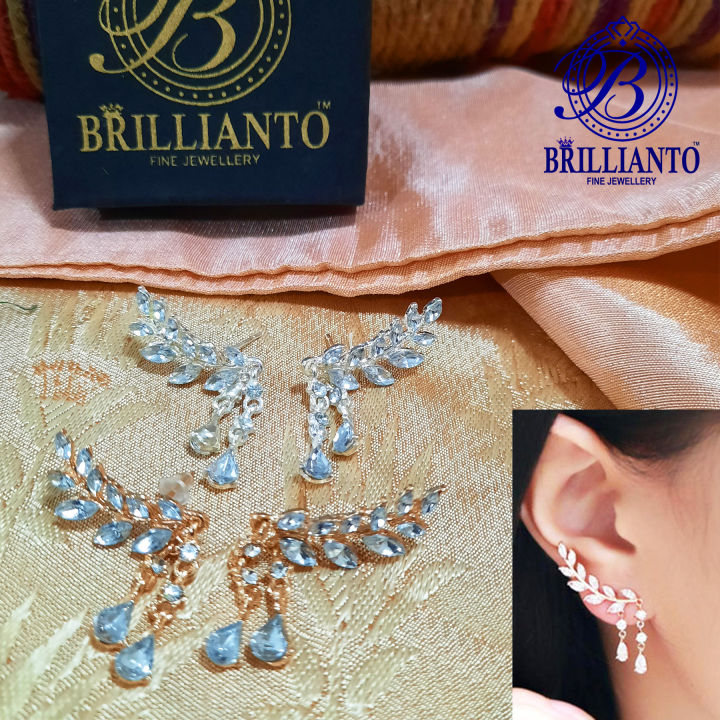 1%20Pair%20Leaves%20Earrings%20For%20Girls%20Simple%20Stylish%20New%20Design%20Korean%20Golden%20Silver%20Crystal%20Stud%20Earrings%20Best%20Gift%20for%20Girls%20-%20Image%209
